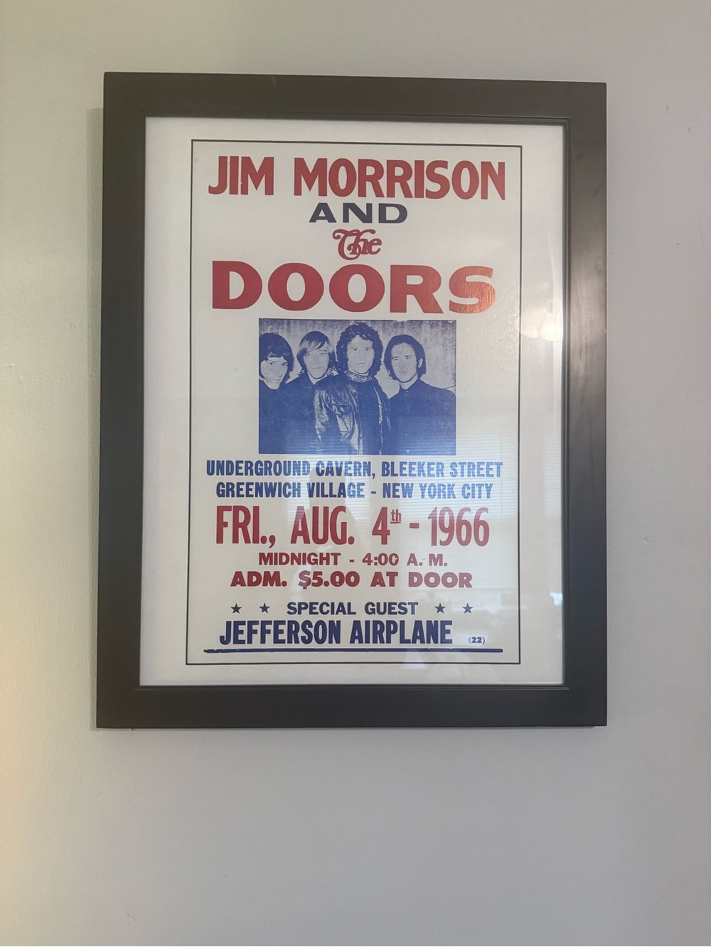 The Doors Jim Morrison Vintage Style Professionally Framed Concert Poster Art